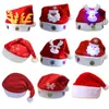 Chapéu de Decoração de Natal Adulto Chapéu de Natal Vermelho Papai Noel/Chapéu de Desenho Animado de Natal Infantil