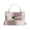 Bolso Pequeño de Alta Gama con Patrón de Cocodrilo para Mujer 2026 Nueva Moda Bolso Cruzado Versátil Bolso de Mano Cuadrado Pequeño Súper Popular Exquisito