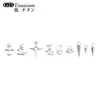 Pingente de Liga de Titânio F136 Brinco Stud para Osso da Orelha Acessórios para Brincos Acessórios para Joias de Orelha DIY Piercing