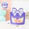 Bolsa de embalaje para paletas para niños de jardín de infantes, bolsa de regalo para dulces y refrigerios, color, portátil, lazo, bolsa de plástico