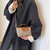 Moda Retrô All-match Cross-border 2024 Primavera e Verão Bolsa Feminina Ombro Crossbody Bolsa de Nylon Bolinho de Massa