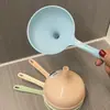 Embudo multiusos con asa, material PP ecológico apto para uso alimentario, serie de colores nórdicos, asa extendida, fácil de colgar y guardar, embudo para verter aceite de cocina, dispensar líquidos, almacenar cuentas