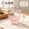 Vidrio de Color Taza Pública para Carretera Té Mar Gongfu Juego de Té Servidor de Té Esterilla de Té para el Hogar Taza Pública Vajilla de Vidrio Creativa Hecha a Mano