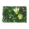 Parede de plantas artificiais parede de fundo de plantas verdes decoração de parede grade de casamento flor artificial de plástico empresa parede de imagem de paisagismo de shopping