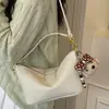 Bolsa Pequena com Padrão de Lichia para Mulheres, Estilo Novo, Alta Qualidade, Bolsa Simples para o Dia a Dia, Bolsa de Ombro Versátil para Trabalho