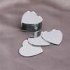 Lentes de Vidrio con Forma de Corazón Hechas por Fabricantes de Yiwu Lentes Cosméticas Personalizadas de un Solo Lado Procesamiento de Espejo de Vidrio con Forma de Corazón de Durazno