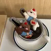 Pinza para el pelo de perro grande linda Versátil Tela Cuadros Parte trasera de la cabeza Moño Pinza de pico de pato Accesorio para el pelo