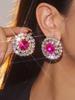 Pendientes Machica de Lujo con Diamantes de Imitación de Cristal Brillante para Mujer Moda Exquisita Pendientes de Cristal Pendientes Pendientes de Perlas
