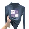 Y2166# Camiseta de Manga Longa Infantil para Meninas Primavera e Outono Nova Roupa Básica Joker para Bebês Tendência T