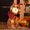 Atmosfera de Halloween Fantasia de Cão Diabo Adereços de Decoração Interna e Externa Decorações de Halloween com Luzes LED