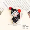 Piezas accesorias de resina: linda caricatura de niña pequeña, payaso, globo, pegamento de crema DIY, imanes para refrigerador, accesorios para fundas de teléfono