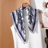 Pañuelo Cuadrado Pequeño Artístico y Fresco para Mujer, Satén Ligero con un Estilo Suave, Diseño Único, Pañuelo Decorativo para el Cuello, Bandana para el Cabello para Mujer