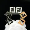Pendientes de alta calidad para todo tipo de atuendos, pendientes de moda para hombres y mujeres, letras de pedrería, todo a juego, pasador de plata s925, accesorios de aleación