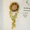 Vid de Girasol Simulada Plástico Flor Artificial Vid Girasol Decoración del Hogar Planta Bloqueadora Enredadera Colgante de Pared Planta Verde