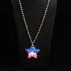 Diadema del Día de la Independencia de América Collar Festivo del Día Nacional Collar Intermitente El Más Vendido en Amazon Tamaño Estrella de Cinco Puntas