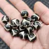 Cuentas Dzi Diente de Tigre Blanco y Negro, Cuentas Sueltas de Jade, Pulsera de Ágata Mate Esmerilada, Collar, Cuentas para Accesorios de Joyería