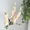 Flores Individuais Artificiais de Delfínio, Petúnia e Jacinto para Decoração de Sala de Estar, Arranjo de Flores para Corredor de Casamento Estilo Europeu, Exportação