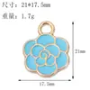 Joyería DIY Hecho a Mano Flor Aleación Esmalte Colgante Accesorios de Collar Pulsera Llavero Accesorios para Pendientes Charms