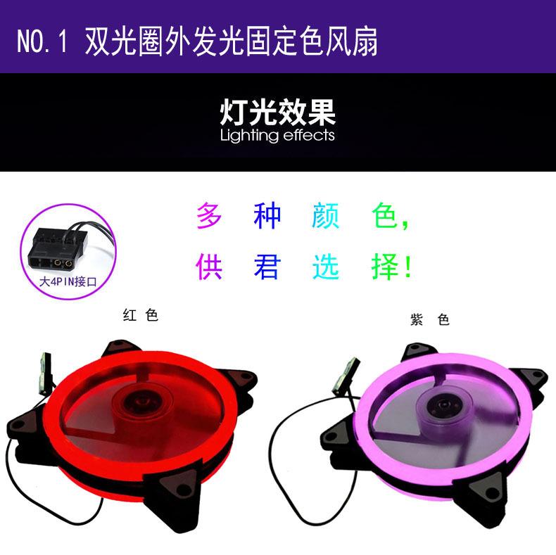 续航战车双光圈12CM机箱风扇