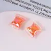 Cuentas de Color Arcoíris Semitransparentes de Caramelo Artificial con Agujero Recto Materiales para Joyería DIY Hecho a Mano Accesorios para el Cabello Accesorios para Cadena de Teléfono Móvil Venta al por Mayor