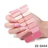 Zhengxiang Transfronterizo Pegatinas para Manicura de 16 Dedos Polvo de Cebolla Pegatinas para Uñas de Color Sólido Venta Caliente de Comercio Exterior Pegatinas Simples para Manicura Pegatinas Completas Personalizadas