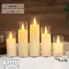 Vela LED Recargable 220V con Oscilación Digital, Luz Ambiental Romántica Cálida Creativa para Boda, Bar, Fiesta