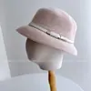 Elegante gorro de punto estilo francés para mujer, gorro cálido tipo pantalla para otoño e invierno con hebilla de cinturón, sombrero tipo cubo para uso diario al aire libre, moderno