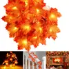 Directo de fábrica cadena de luces creativa de simulación de hoja de arce, rosa, flor de huevo, decoración de habitación para vacaciones de Navidad, cadena de luces LED