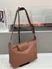 Bolsa Baidi Hobo de Ombro Feminina Bolsa Tote de Couro Genuíno Urbana Simples Couro Macio Grande Capacidade Bolsa Feminina para Deslocamento Diário