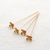 Accesorios para Joyería Hecha a Mano DIY Flor Corazón de Cobre Pin en T Largo Materiales Básicos Versátiles Accesorios 0.6*7*48mm Materiales para Pendientes