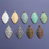Europa y Estados Unidos más vendidos joyería retro de aleación colgante etiqueta de patrón irregular accesorios para colgante de collar DIY