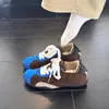 Bailarinas casuales de bloques de color retro para mujer, nueva colección otoño 2026, piel suave, versátiles, de suela plana, zapatillas casuales para mujer