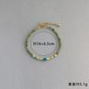 Novo colar de contas azuis estilo chinês com caracol, estilo nacional de verão, brincos de contas de cristal turquesa antigo, corrente de clavícula