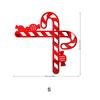 JM1110 Navidad transfronteriza 3D tridimensional bastón caramelo pegatinas de espejo acrílico para el hogar interruptor pegatinas de pared decorativas
