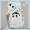 Funda para teléfono A-Dai Xiaoxin Adecuada para iPhone 17 Pro Max iPhone 15 Soporte Doble 16 Lindo Dibujo Animado 14