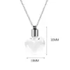Venta al por mayor del fabricante Mini collar de botella de vidrio para desear Colgante de botella de deriva de alambre retorcido que se puede abrir Colgante de botella de cabello fetal