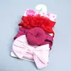2020 Nova Faixa de Cabelo para Bebê Acessórios de Cabelo Elásticos para Bebê Faixa de Cabeça com Laço de Renda de Nylon para Crianças Conjunto de Três Peças