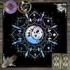 Mantel para Mesa de Tarot, Tapete para Mesa de Juegos de Cartas, Estampado de Fases Lunares y Cielo Estrellado, Mantel para Mesa de Tarot, Mantel para Mesa de Tarot de Dropshipping