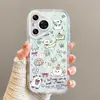 Cachorro de Dibujos Animados Adecuado para Apple 17Promax Hilo de Pluma Anticaída Funda para Teléfono Iphone16/15/14/13P Modelo Nuevo