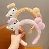 Diadema de Peluche con Estampado de Leopardo Rosa y Lazo de Gato para Mujer, Diadema Linda Versátil para Lavarse la Cara, Pasador para Mujer con Corona Alta