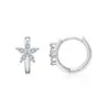 Pendientes sencillos y de moda de plata 925, producto de lujo ligero de alta gama, exquisitos pendientes de aro redondos estilo ins de moissanita