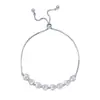Pulseira de Zircônia com Laço em Costura Estilo Coreano, Toque de Luxo Leve e de Alta Qualidade, Requintada e Simples, Versátil para o Dia a Dia, Joias para Atacado