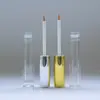 Frasco de delineador de 3ML com tampa prateada, frasco vazio de delineador de maquiagem transparente, tubo de rímel, frasco aplicador para desenho de linha de nail art