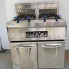 Freidora Eléctrica de Punto Comercial Totalmente Automática Versión por Computadora Freidora de un Solo Cilindro Freidora de Doble Cilindro de Gran Capacidad Freidora para Cocina Occidental