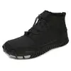 Zapatos de hombre para exteriores transfronterizos, cálidos, forrados de felpa y engrosados, botas de nieve, unisex, duraderos, antideslizantes, zapatos de algodón casuales de invierno para hombres