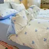 Nuevo Juego de Cama de Algodón Acolchado de Cuatro Piezas 2026 para Dormitorio del Hogar y Dormitorio de Estudiantes, Incluye Sábana Plana, Sábana Ajustable y Funda de Edredón, Adecuado para Todas las Estaciones
