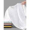 Camiseta de algodão Xinjiang de peso pesado com mangas curtas, camiseta básica de algodão puro de peso pesado para casais, homens e mulheres, novo estilo de top interno para o verão de 2026