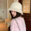 Sombrero de Pescador Versátil Estilo Retro Británico Sombrero de Cubo Artístico Versión Coreana Sombrero de Otoño e Invierno Sombrero Cloche de Lana Adelgazante para Mujer