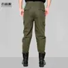 Pantalones de Trabajo de Algodón Puro para Hombre Resistentes al Calor Resistentes a la Suciedad Pantalones de Protección Laboral para Primavera y Otoño Pantalones de Trabajo Holgados con Múltiples Bolsillos Pantalones Cargo para Reparación de Automóviles Soldadura Eléctrica