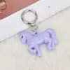 Acrílico Cor Sólida Fresca Cor Ab Galvanizado Fantasia Furo para Pendurar Estéreo Pônei Chaveiro Joias DIY Acessórios para Bolsa